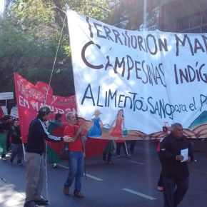 Campesinas y campesinos de toda Mendoza nos movilizamos  para denunciar la crisis agropecuaria y exigir  políticas de emergencia para la Agricultura Familiar y Campesina